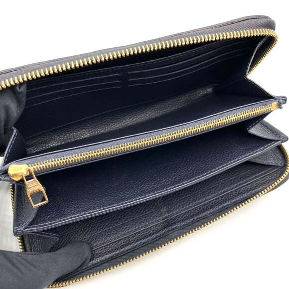Louis Vuitton Monogram Empreinte M62121 Zippy Wallet in Marine Rouge - Picture 6 of 11